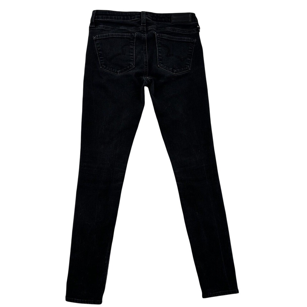Big Star Alex Womens 27 Skinny Jeans Black Dark Wash Stretch Denim Western Rodeo